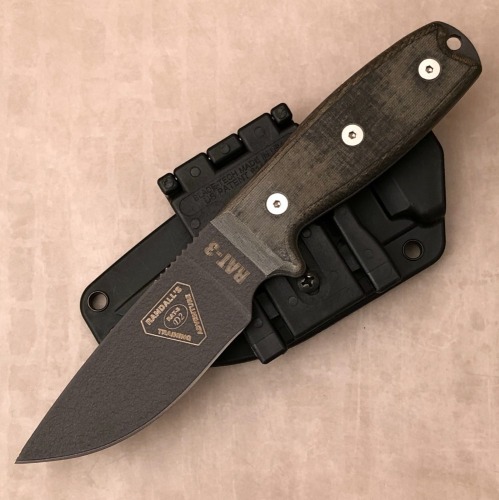 Ontario RAT-3 Micarta Drop Point