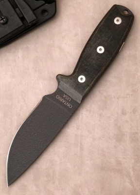 Ontario RAT-3 Micarta Drop Point - 2