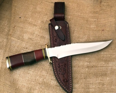Impact Knives Wood and Micarta Fighter - 2