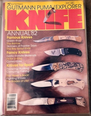 Binder with Gutmann Knife Annuals from 1980-1993 - 2