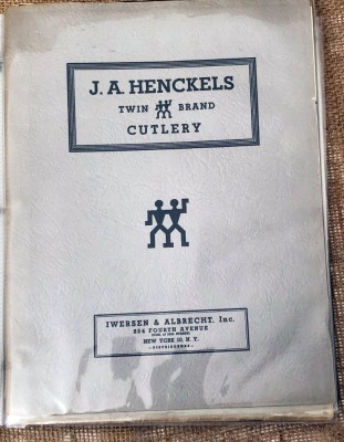 Lot of J.A. Henckels Zwilling's Catalogs all In German - 4