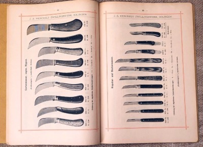 Early J.A. Henckels Catalog in German - 2