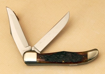 Case XX 1940-65 Bone Two Blade Folding Hunter 2ed Cut - 2