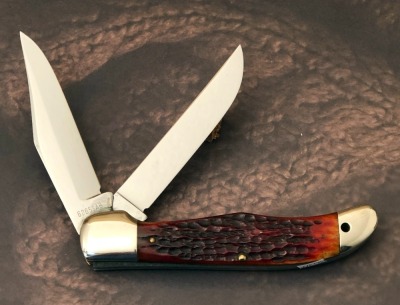 Case XX Red Bone Two Blade Folding Hunter - 2