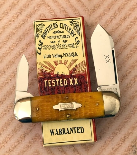 Case Classic Yellow Bone 62050 Elephant Toenail 1994