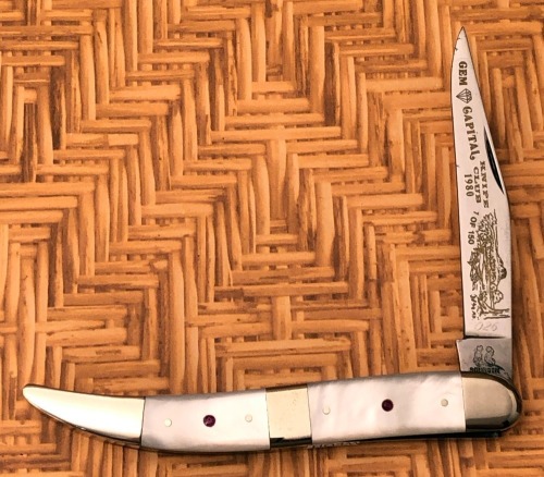 Fight'n Rooster Pearl Texas Toothpick with Gemstones