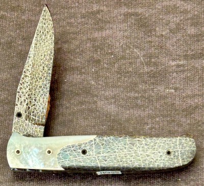 Loyd McConnell Damascus and Pearl Locking Liner - 2