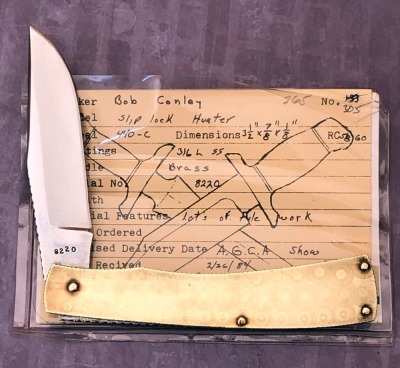 Bob Conley Brass Folding Hunter - 2