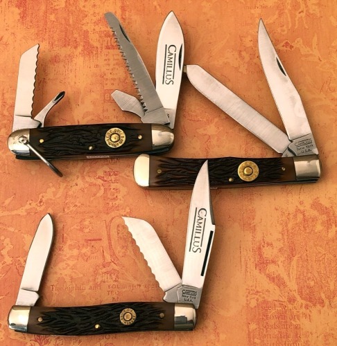 Three Camillus Cartridge Series Folders