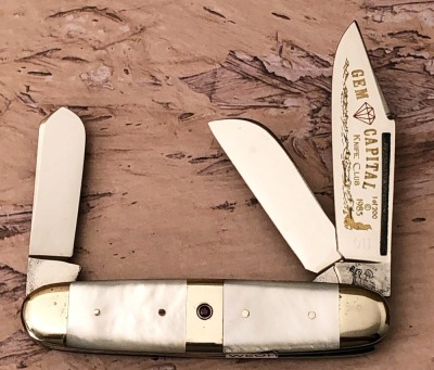 Fight'n Rooster Pearl Three Blade