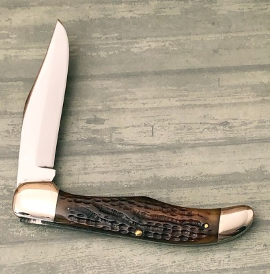Case XX 6165 Green Bone Folding Hunter - 2