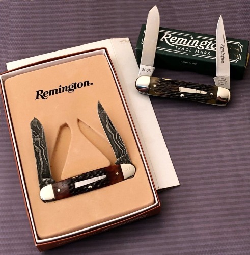Pair of Remington Bullet Muskrat knives