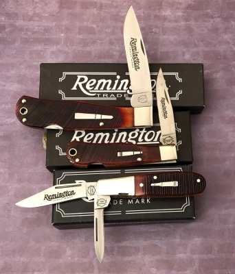 Three Remington Bone Bullet Knives;
