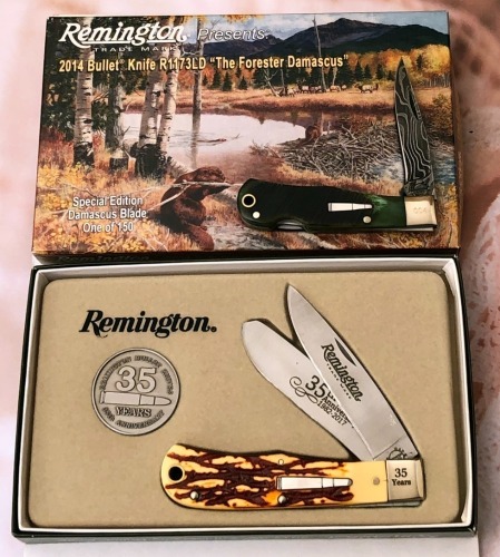 Pair of Remington Bullet Knife Gift Sets