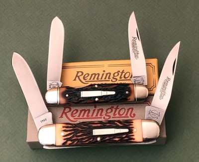 Two Remington Two Blade Folders; Muskrat and Bush Pilot