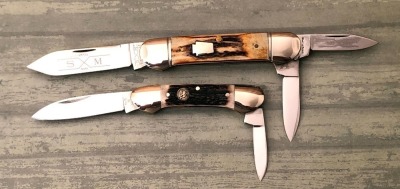 Pair of Stag Canoes