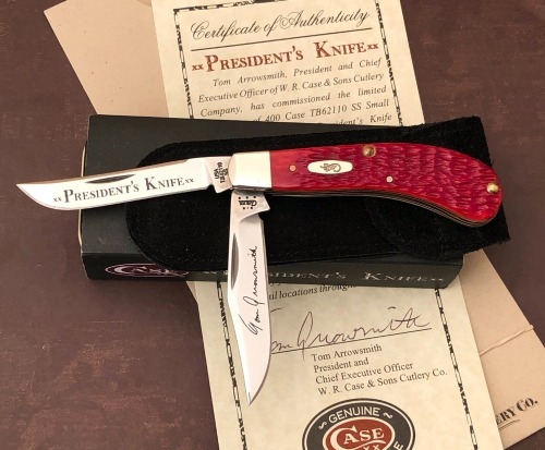 Case President's Old Red Bone Small Saddlehorn TB62110ss