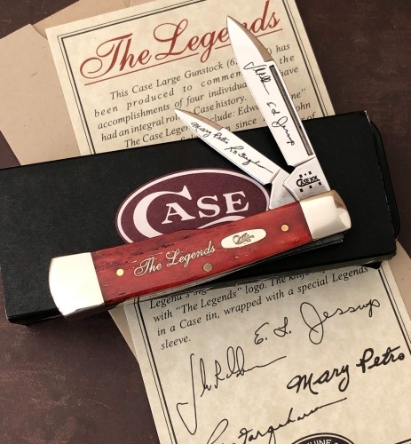 Case 'The Legends" Old Red Bone Large Gunstock 62130ss