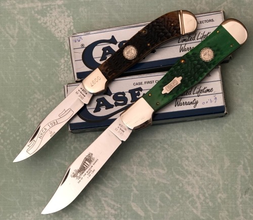 Case Bone Saddlehorn and Folding Hunter NKCA