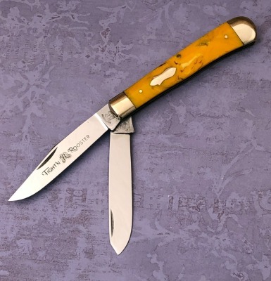 Fight'n Rooster Etched Trapper