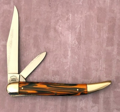 Fight'n Rooster Tiger Striped Two Blade Texas Toothpick - 2