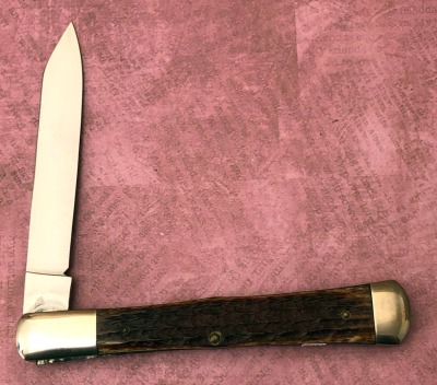 Cripple Creek Old Fort, TN 1989 NCCA Bone Coke Bottle Folding Hunter - 2