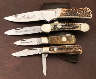 Four Stag and horn German Folders