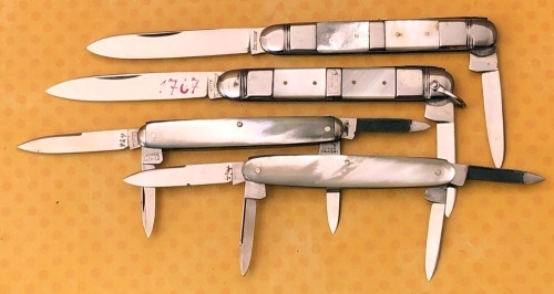 Four German Pearl Salesman Samples