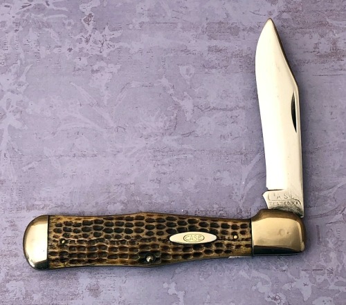 Case Tested XX Bone Coke Bottle Folding Hunter 061050SAB