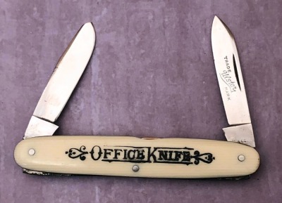 Ulster Imitation ivory Office Knife 2038 Salesman Sample