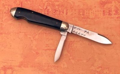 Ulster Knife Co Wood Easy Open Tear Drop Jack 22240 Salesman Sample - 2