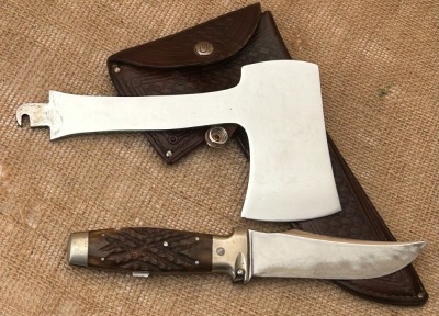 Case Tested XX Green Bone KnifeAx combo - 2