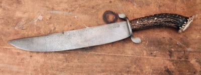 Fain Edward Damascus Crown Stag Bowie