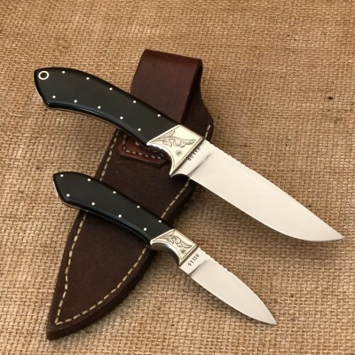 Bob Conley Handmade Drop Point Pair - 2