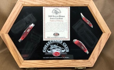 Case Collectors Club 2009 Dark Red Bone Member Set