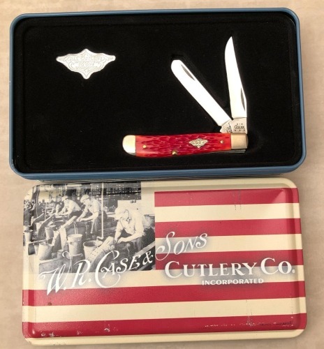 Case 2004 Red Bone 6207ss Mini Trapper in Tin