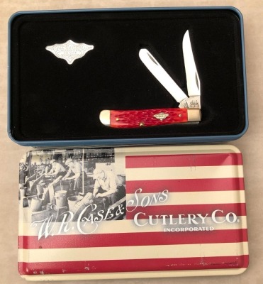 Case 2004 Red Bone 6207ss Mini Trapper in Tin