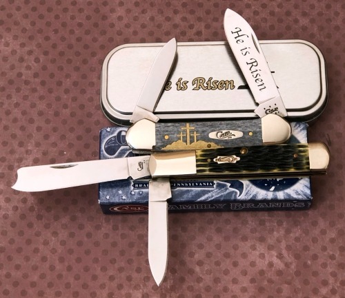 Pair of Case Bone, One Canoe and One Razor