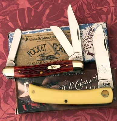Pair of Case, Sodbuster Jr and Stockman
