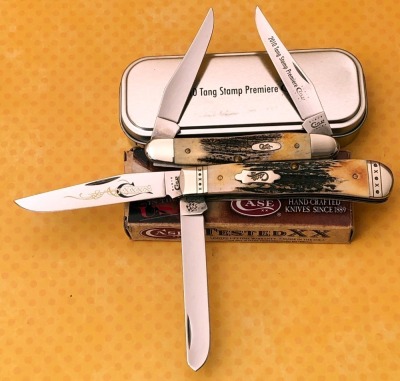 Two Stag Case; Trapper and Muskrat