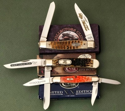 Three Bone Case, Moose, Trapper and Whittler