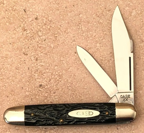 Case XX Rough Black 62055lp Two Blade Senator