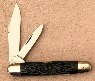 Case XX Rough Black 62055lp Two Blade Senator - 2