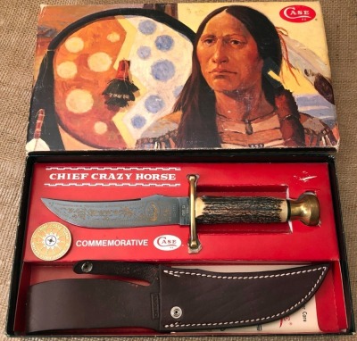 Case Chief Crazy Horse Commemorative Stag Bowie