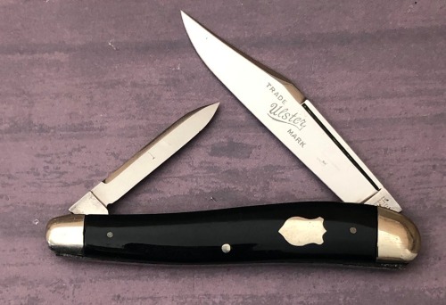 Ulster Knife Co Salesman's Sample Slick Black Half Whittler