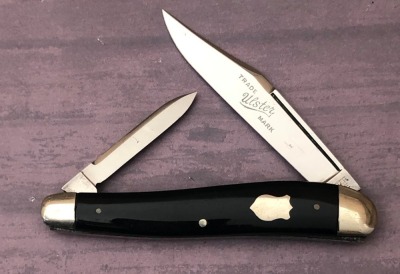 Ulster Knife Co Salesman's Sample Slick Black Half Whittler