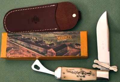 Marbles Safety Axe Company Gladstone MI, Smooth Bone Safety Folder