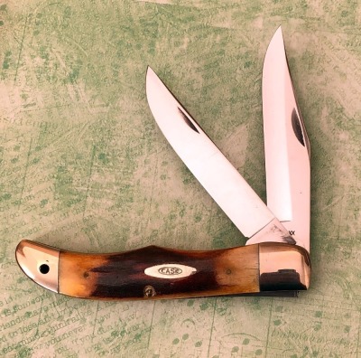 Case 10 Dot 5265SAB Stag Two Blade Folding Hunter