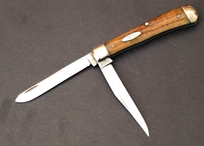 Case XX blade in 2ed cut Stag Trapper 5254 frame.