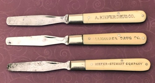 Three Miller Bros Spatula Knives